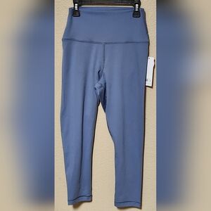 Yogalicious Women's Lux Everyday Crop Tight Blue Leggings Size S